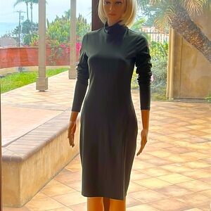 NWOT Susana Monaco Green Sheath Long Sleeve Dress